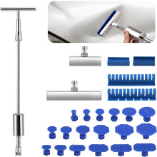 Car dent puller with T-bar, Car dent remover for car dent repair, Car dent removal kit for removing metal surface dents
