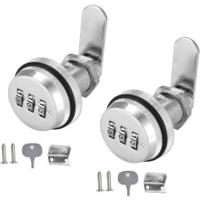 2 Pieces Security Drawer Mailbox, Cam Cabinet Code Lock, Keyless Cam Lock, Combination Lock, for Cabinet Drawer Mailbox