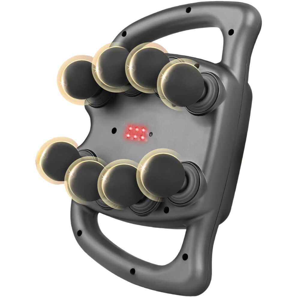 Shenzhenshiwusongmaoyiyouxiangongsi Muscle Massage Gun With 8/16/24 Heads, 9 Modes & 90 Speeds, For Relieving Back, Leg, And Body Pain - Gift For Men And Women