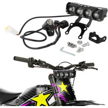 Motorfiets koplampbalk, plug-and-play koplampkit, rijlichtkoplamp met schakelaar en montagebeugel voor Talaria Sting MX3 / MX4 / MX5