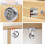 2 Pieces Security Drawer Mailbox, Cam Cabinet Code Lock, Keyless Cam Lock, Combination Lock, for Cabinet Drawer Mailbox 4