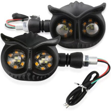 stuks uilvormige LED-knipperlichten voor motorfietsen, aangepaste koeling, 12V waterdicht