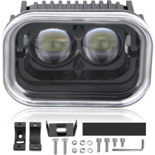 4-inch universele LED-rijverlichting voor motorfietsen, 45W, LED-raceverlichting, werklampbalk, grootlicht/dimlicht met wit licht voor motorfiets