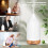 Ceramic Essential Oil Diffuser, Ultrasonic Electric Fragrance Diffuser, Essential Oil Diffuser for Home, Yoga (White 100ml) 2