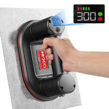 Nieuwe accuaangedreven zuignap voor tegels, glas en marmer, elektrische zuignap, 24 cm lang, 2 motoren, 300 kg zuigkracht, lcd-scherm, 4000 mAh a