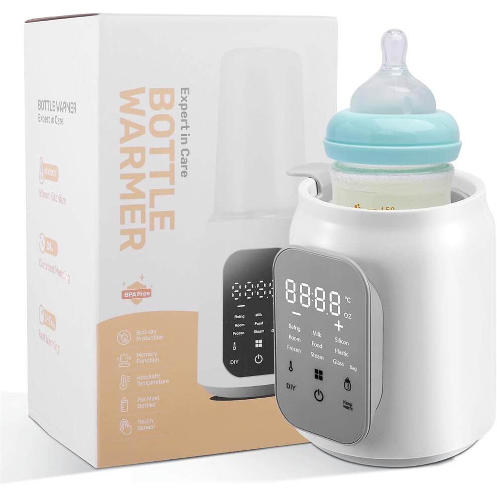 8-In-1 Bottle Warmer, Breast Milk Warmer, Baby Food Warmer, Defrosting, Fast Heating, Temperature Range From 35C To 55C, Baby Food Warmer Suitable F Shenzhenshiwusongmaoyiyouxiangongsi