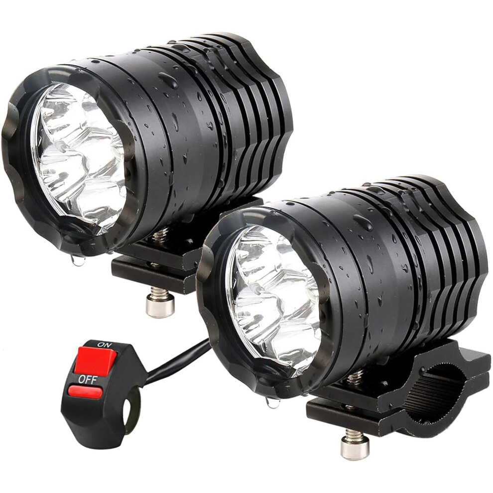 2Pcs Motorcycle Driving 12-60V 40W 3600Lm Led Fog For Atv Utv Bicycle Car Truck Boat Forklift Waterproof Led Spot With 6 Beads Light 4027070134233