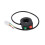 Horn headlight button switch, 2-in-1 motorcycle headlight control switch, black ABS plastic handlebar grip switch for motorcycle scooter 4