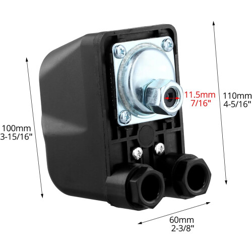 230V Single Phase Pressure Switch, G1/4" Water Pump Pressure Switch for Gardens 1