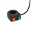 Horn headlight button switch, 2-in-1 motorcycle headlight control switch, black ABS plastic handlebar grip switch for motorcycle scooter 3