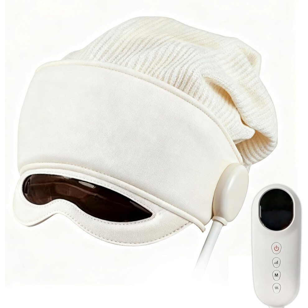 Shenzhenshiwusongmaoyiyouxiangongsi Head Massager, Electric Scalp Massager With Four Massage Modes, Eye Massager With Heating For Headaches, Head Fatigue, Stress Relief, And Sleep.