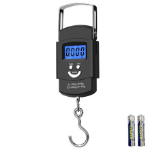 Elektronische bagageweegschaal met haak, max. 50 kg/110 lb. Draagbare digitale weegschaal met lcd-scherm en tarrafunctie met één druk op de knop,