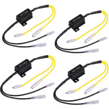 stuks 12V 25W LED-knipperlichten voor motorfietsen, LED-belastingsweerstand, universele adapter voor motorfietsen, scooters, quads en offroadvoer