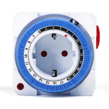 Elektrische timer met stekker, 24-uurs timer met 96 schakelstanden, programmeerbare timerschakelaar met indicatielampje, 16A AC 230V