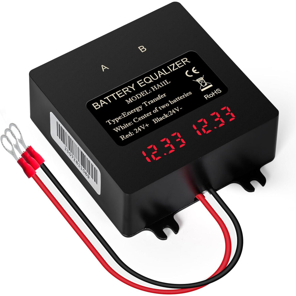 24V Battery Balancer 24V Battery Equalizer Supports Series Or Parallel Switching For Lead-Acid, Lithium-Ion, Lithium Iron, Phosphate, Etc. 4027070136381