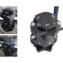Motorfiets Cluster Licht Claxon Kill Switch Indicator Koplamp Grootlicht/Dimlicht Schakelaar | Motocross Enduro Supermoto voor 22mm 7/8 inch gele