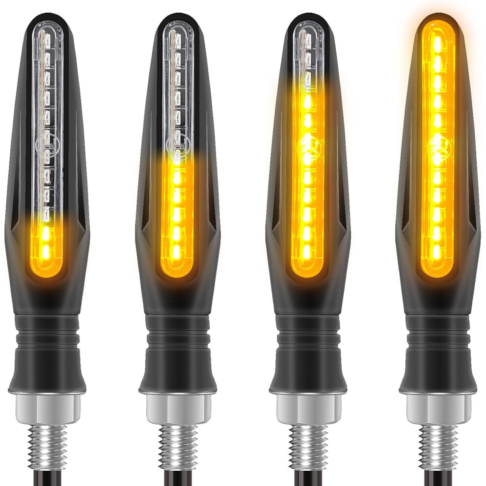4Pcs Motorcycle Turn Signals, 12V 12 Led Bulbs For Motorcycle, Scooter, Quad, Cruiser, Off-Road 4027070135285