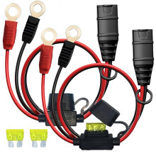 2er-Pack GC002 X-Connect, passend für NOCO-Akkuladegerätzubehör, M6 (1/4 Zoll) XL-Ösenanschluss, Smart Batteries Erhaltungsladegerätkabel