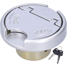 Fuel Tank Cap, Fuel Tank Locking Cap with Keys, Universal Stainless Steel Parts for Motorcycle Scooter