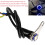 5A/12V Universal Locking Stainless Steel Blue LED Motorcycle ON-Off Switch Adjustable Handlebar Mount Waterproof Switch Button 4