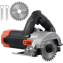 Cirkelzaag van 1500 W met stekker, 220 V, 13000 tpm, elektrische cirkelzaag met veiligheidsknop, maximale zaagdiepte van 38 mm (45), 55 mm (90)