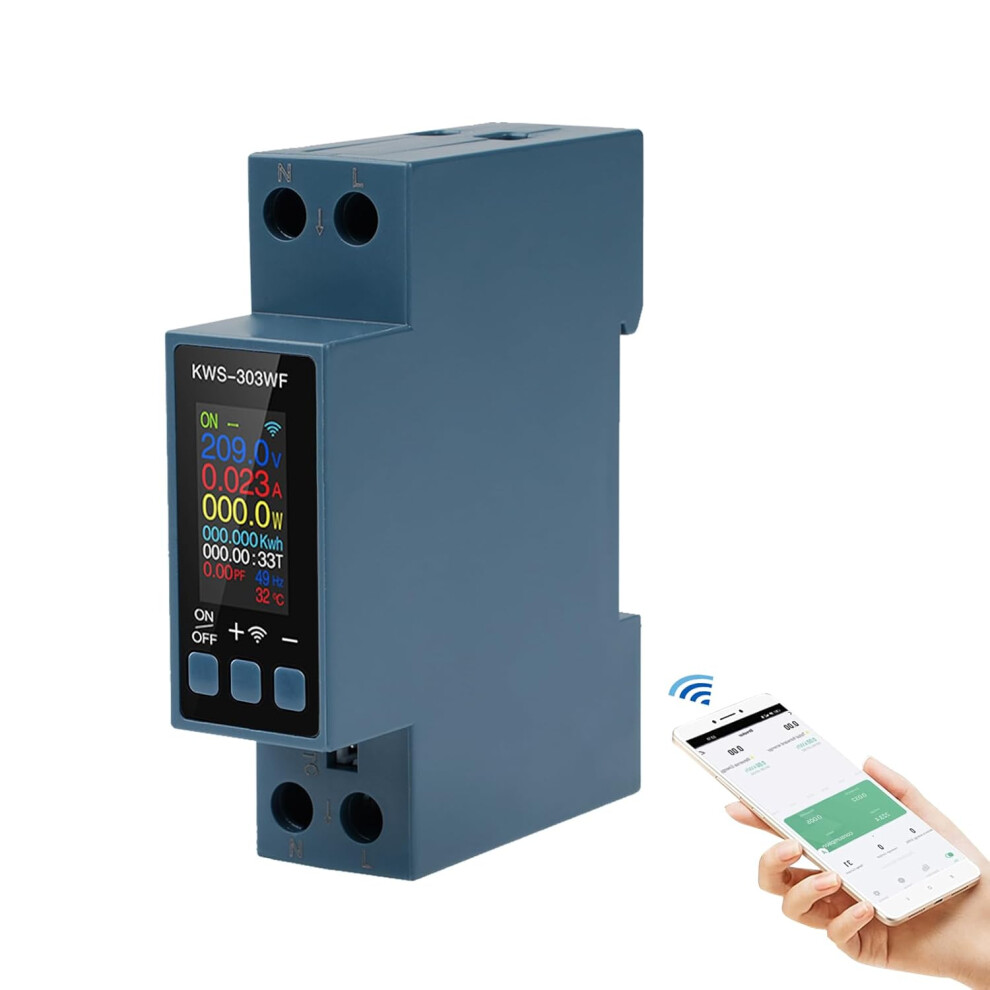 8-In-1 Connected Electricity Meter 40A Wifi Energy Meter 220V Ac Surge And Overvoltage Protection With Overvoltage Overtemperature Overcurrent And Pow 4027070137524