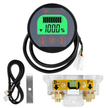 Accustroomvoltmeter, 8-120V 350A LCD-scherm digitale tester/monitor, accutester voor auto's, boten, motorcaravans