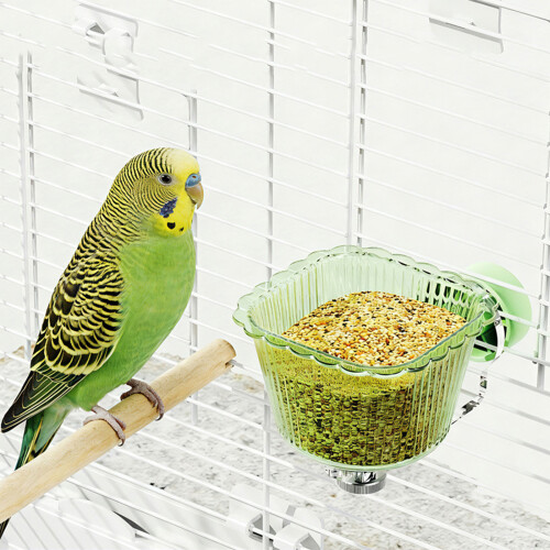 Spritzwassergeschützter Vogelnapf mit magnetischem Boden-Gelb 1