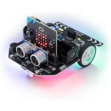 Micro: Rover Kit voor BBC Micro:bit (inclusief V2), obstakelvermijding, lijntracering, afstandsbediening, melodieweergave, gekleurde lampjes, uit