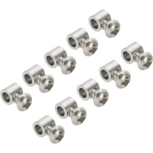 Serre-câbles 5,3 x 6 mm, 20 serre-câbles en acier, fixations pour câble à un trou de 3,5 mm avec vis M4 x 0,7.