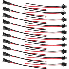 20 Paar JST AWG JST SM 2-polige Stecker- und Buchsenkabel für LED-Lampen und elektronische Geräte