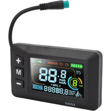 LCD screen dashboard for electric bike scooter, enhanced riding experience, vivid color display, versatile compatibility with 5-core rainproof cable