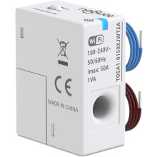 Wi-Fi energiemonitoring, slimme wifi-energiemeter, 1-fase, stroomomvormer met CT-detectie tot 50 A, energiemeter via Smart Life-app, meting van