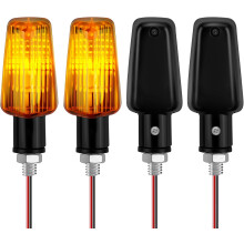 Motorradblinker, 4 Stück universelle wasserdichte Motorradblinker, 12V Blinker, Tagfahrlicht, Bremslichter für Motorrad und Roller