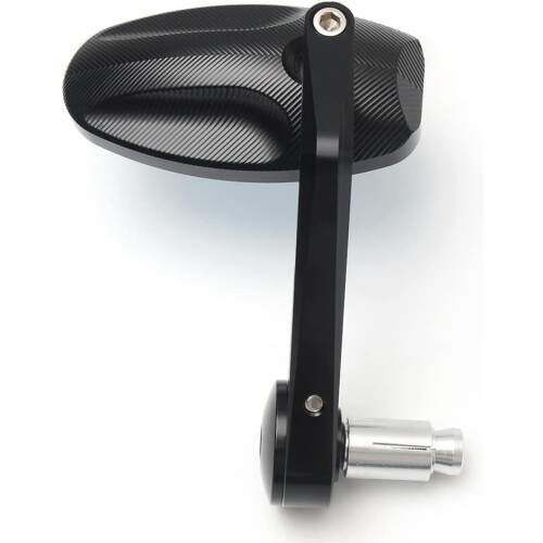 2pcs CNC motorcycle bar end black side mirrors compatible with Triumph Speed Triple 1