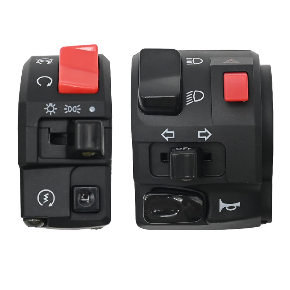 Motorcycle Handlebar 22Mm Universal Control Switch Turn Signal Horn Button Indicator Fog Start Switch Light 4027070135766