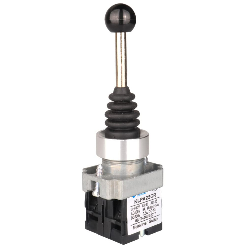 Guuzi 2No Momentary Switch, Spring-Loaded Return Button, Momentary Single-Lever Button, Replacement For Xd2pa22cr, 22 Mm Mounting Hole Diameter 4027070138026