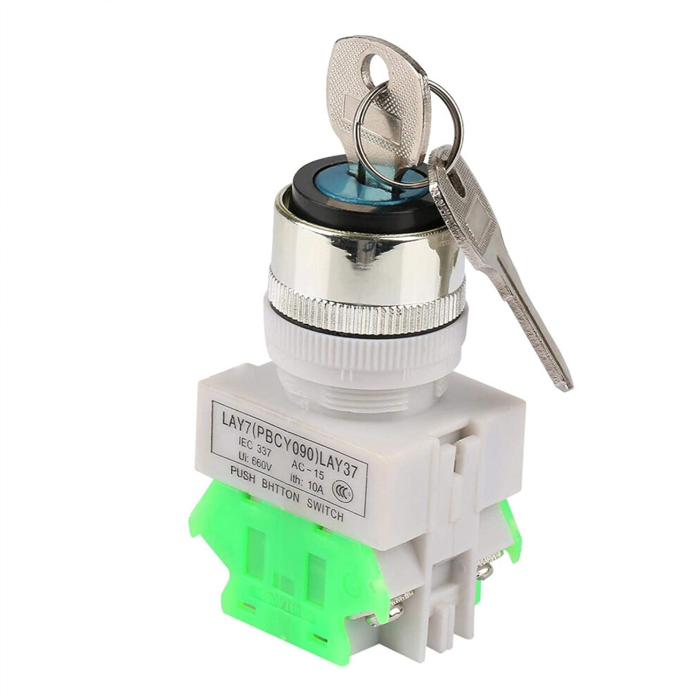 3-Position Rotary Key Switch, 2-Button Rotary Key Switch Selector, 22Mm Bracket 4027070138125