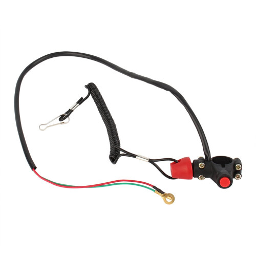 Engine kill switch, motorcycle cutaway quad replacement Mini Quad 1x Engine Lanyard Cable Motorcycle Tether Safety Kill Switch 12V CO for Boat ATV Mot