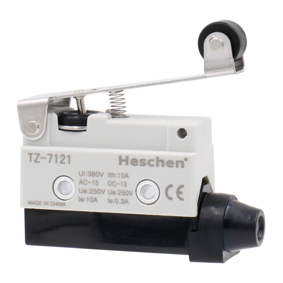 Horizontal Limit Switch, Tz-7121, Momentray Type, Long Roller Lever Actuator, Ac380v 10A, Single Pole 4027070137906