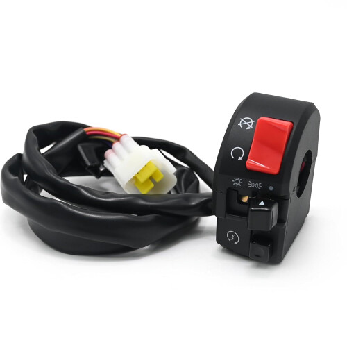 motorcycle handlebar 22mm universal control switch turn signal horn button indicator fog light start switch 2
