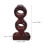 2pcs Wall Curtain Brackets Double Curtain Rod Brackets Brown 2