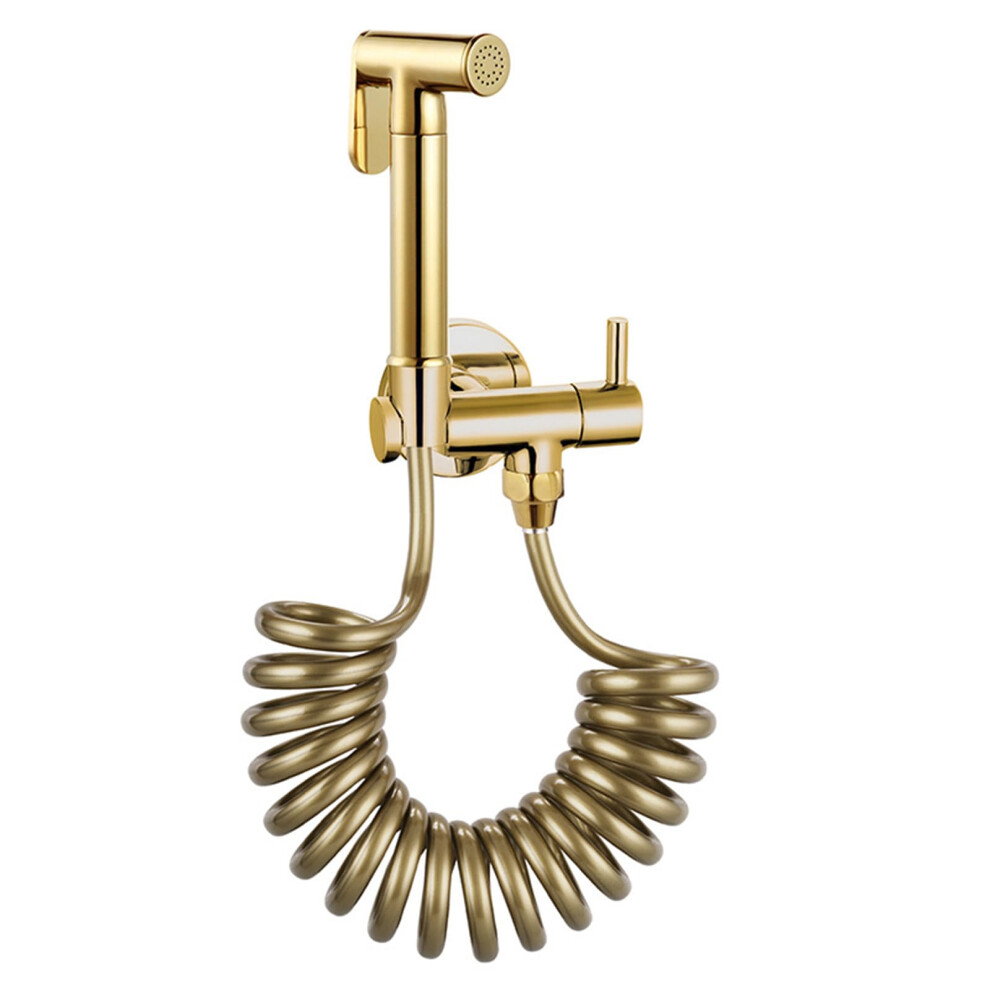 Handheld Bidet Sprayer For Toilet Gold Wall Mount All Copper 9199774334600