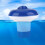Floating Pool Dispenser 5in with Adjustable Chlorine/Bromine Control 5