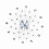 Sparkling Bling Metallic Silver Wall Clock 51cm Rhinestone Decor 13
