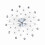 Sparkling Bling Metallic Silver Wall Clock 51cm Rhinestone Decor 15