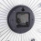 Sparkling Bling Metallic Silver Wall Clock 51cm Rhinestone Decor 5