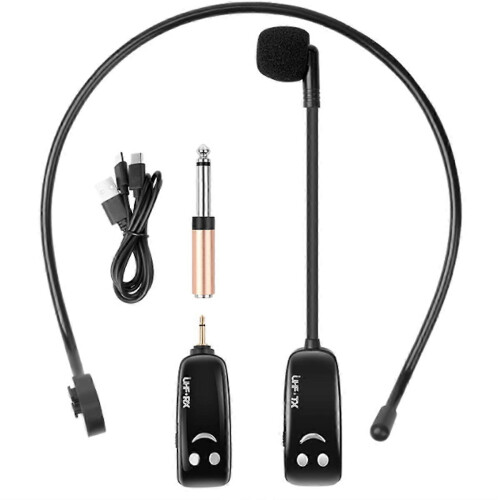 Microfone-sem-fio UHF de cabeça