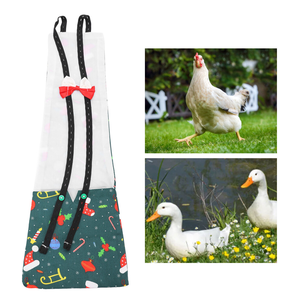 Christmas L Washable Waterproof Reusable Diapers For Chicken & Duck Green