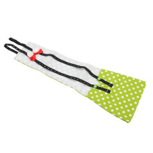 Couche pour poulet à pois vert et blanc M réglable
